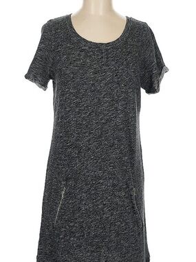 Lou & Grey Heather Charcoal Short Sleeve Tunic